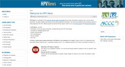 Desktop Screenshot of hpvnews.org